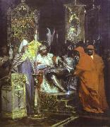 Henryk Siemiradzki Prince Alexander Nevsky Receiving Papal Legates. USA oil painting artist